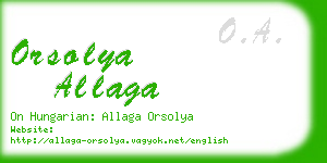 orsolya allaga business card